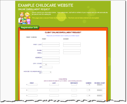 Online enrollment